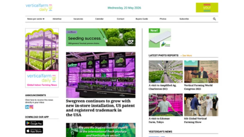 Vertical farming daily 20260520